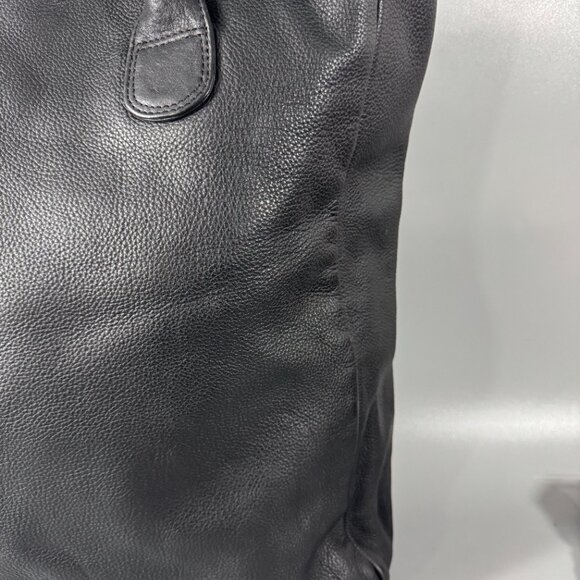 ILI New York Toronto Black Leather Large Tote Bag - Picture 8 of 14